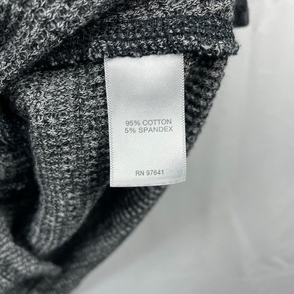 J Jill Sweater Womens size XL Gray Mock Neck Long Sleeve Cotton Stretch Pullover - Picture 5 of 6